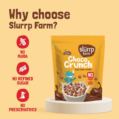 Ragi Choco Crunch Jumbo (Breakfast Cereal) - Slurrp Farm