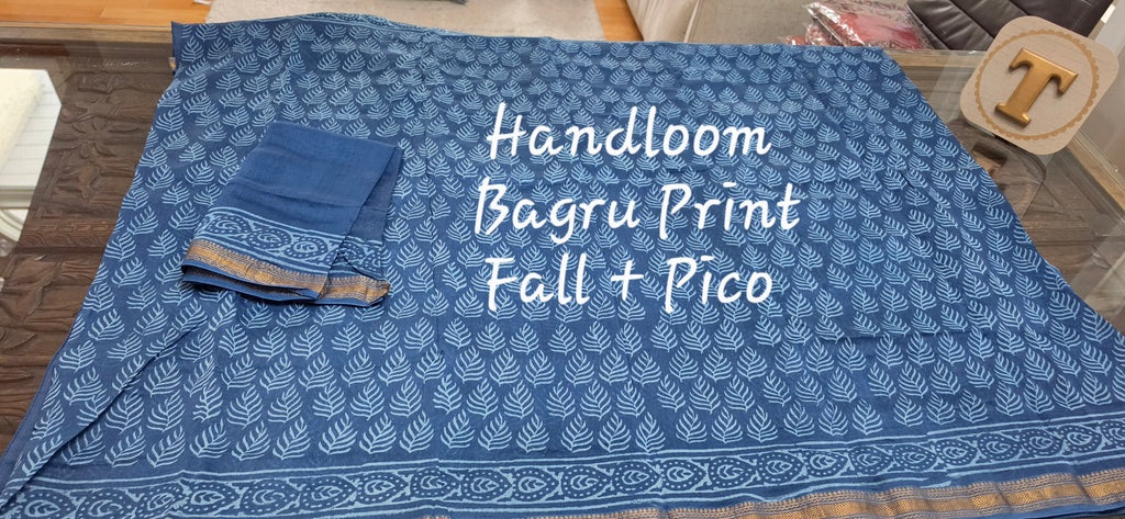 Handloom Linen with Bagru print