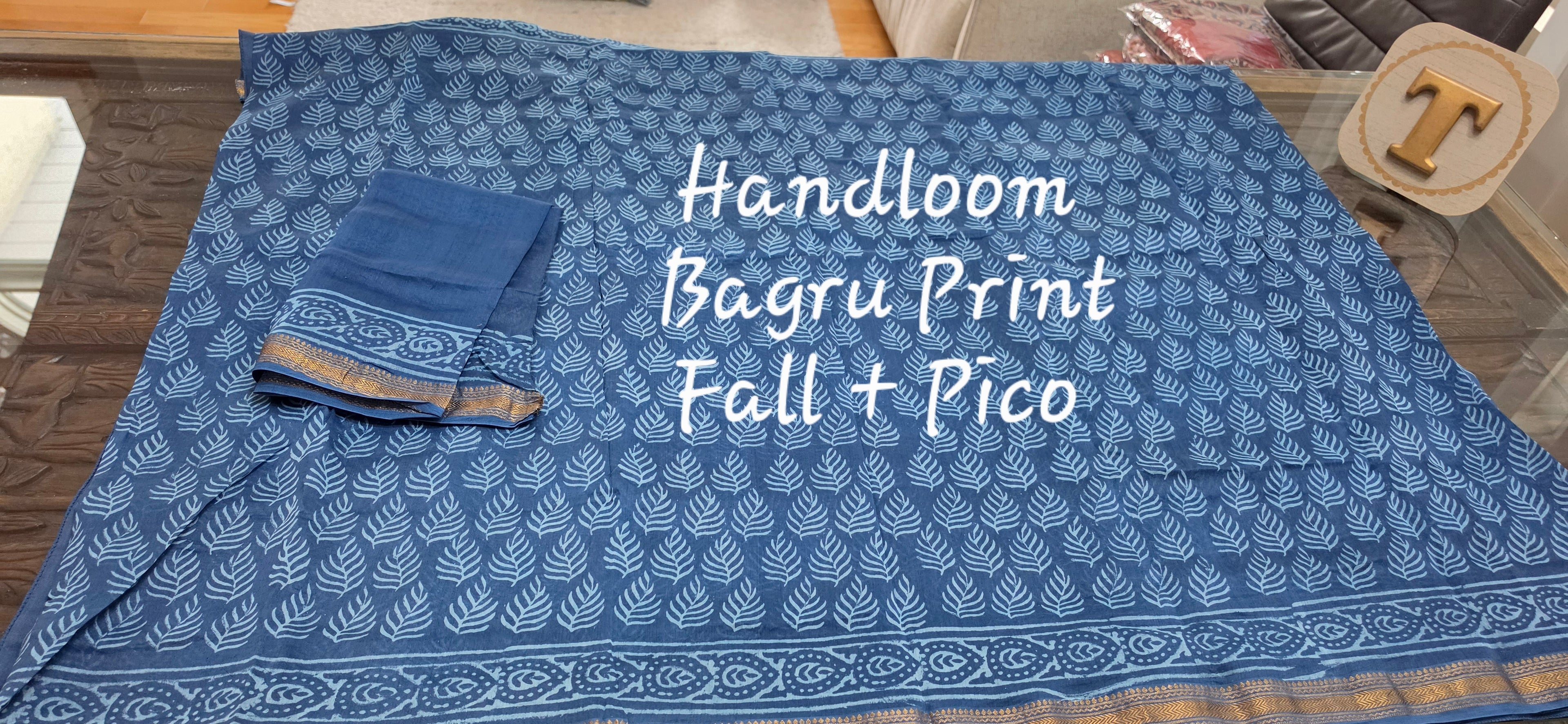 Handloom Linen with Bagru print