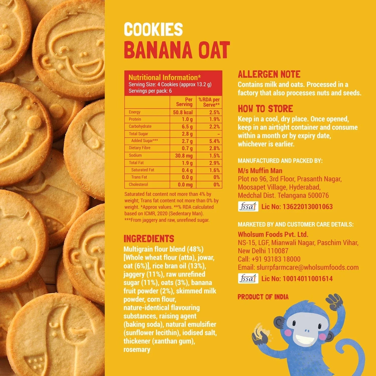 Cookies (Banana Oat)- Slurrp Farm