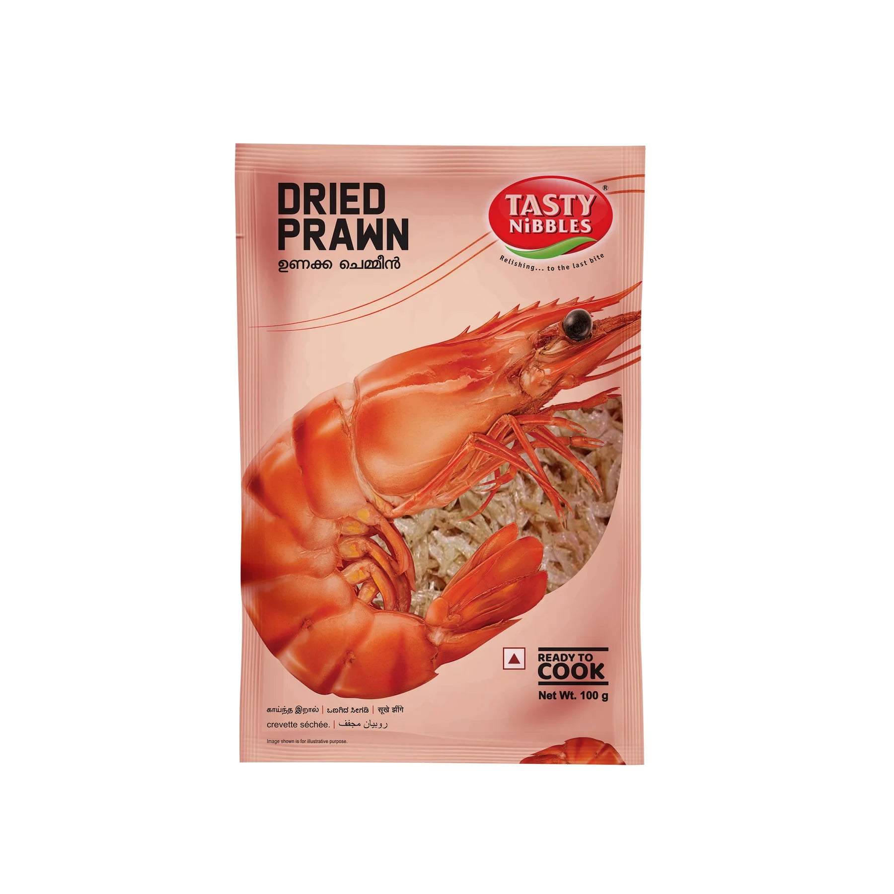 Tasty Nibbles Ready to Cook Dried Prawn With Head and Tail