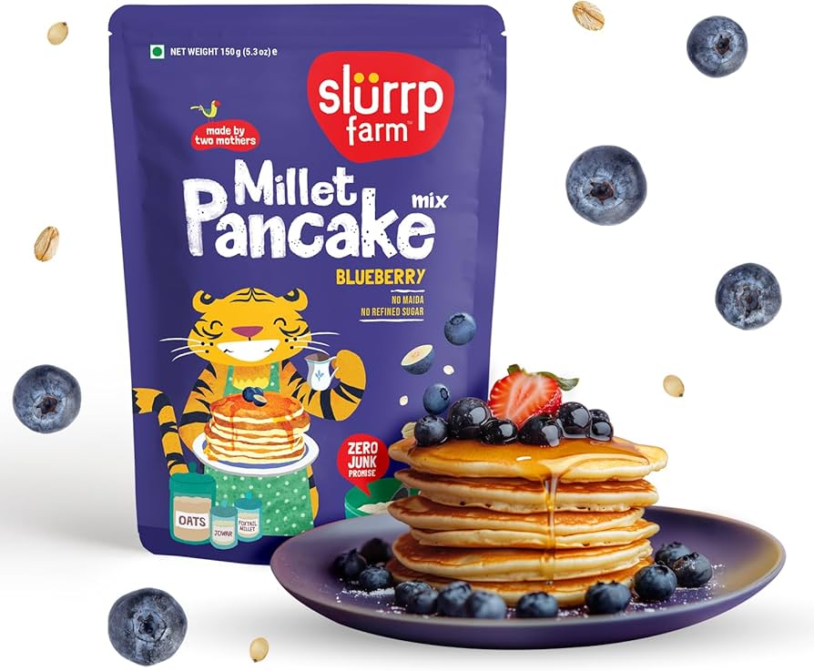Millet Pancake Mix (Blueberry) - Slurrp Farm