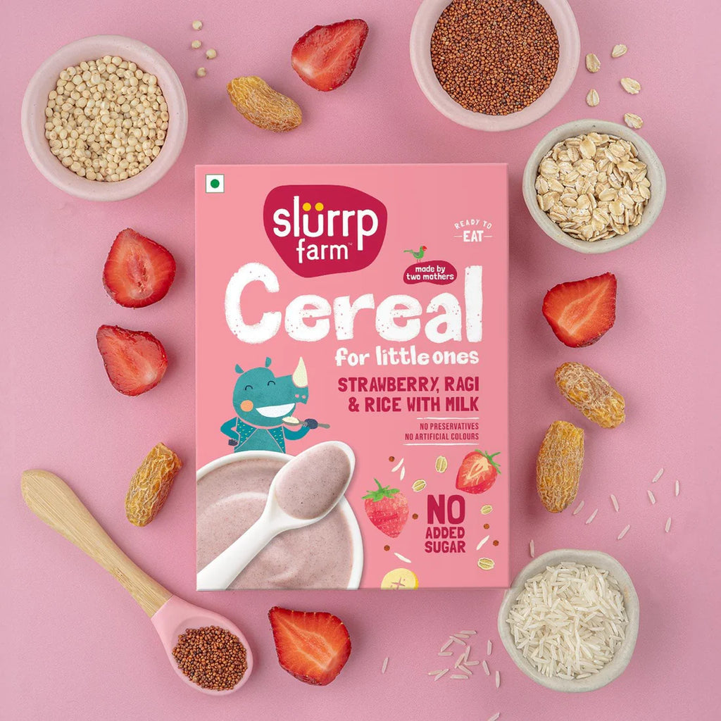 Strawberry, Ragi & Rice Toddler Cereal