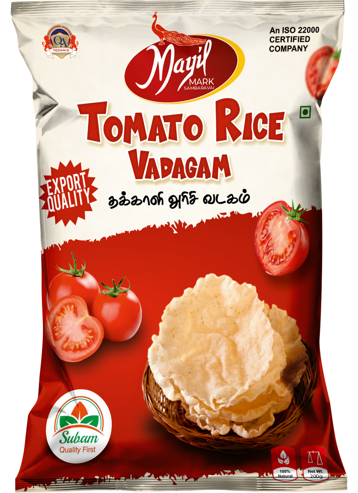 Mayil mark Tomato Rice Vadagam