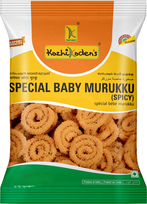 KozhiKoden's Special Baby Murukku (Spicy)